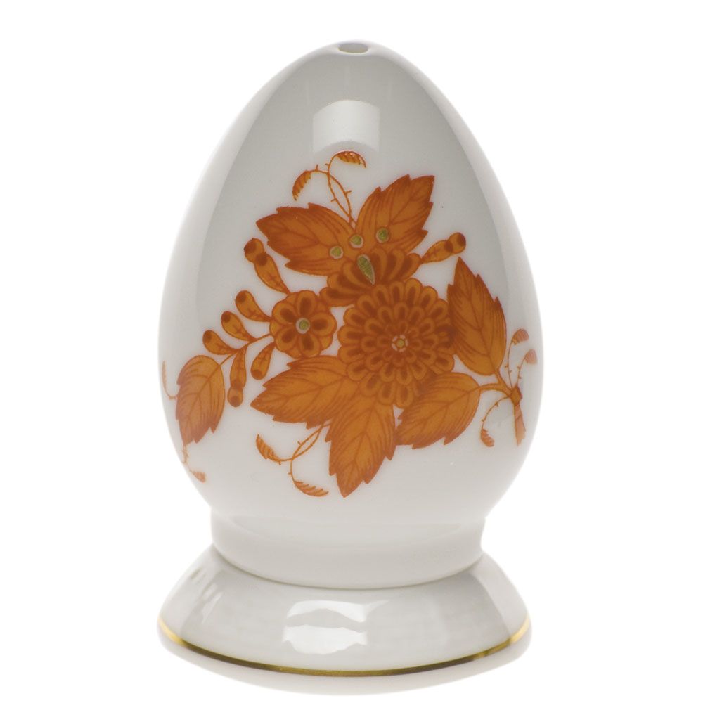 Herend Chinese Bouquet Pepper Shaker Single Hole - Rust