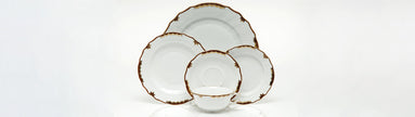 Herend Princess Victoria Salad Plate - Brown