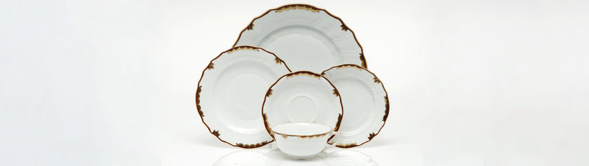 Herend Princess Victoria Salad Plate - Brown