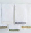 Sferra Filo Tea Towel - White/ Celadon