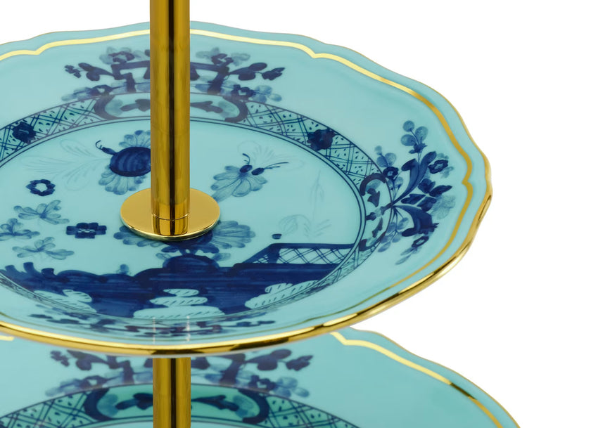 Ginori Oriente Italiano 3 Tier Serving Stand - Iris