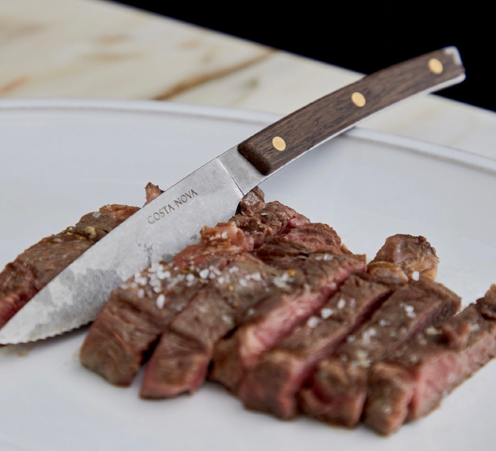Costa Nova Rosewood Steak Knives S/4 - Brushed