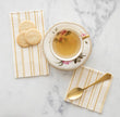 Hester & Cook Antique Gold Stripe Paper Guest Napkins