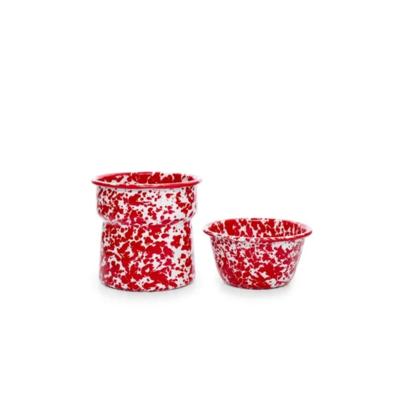 Crow Canyon Splatter Covered Dip Chiller - Red
