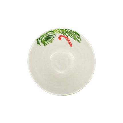 Vietri Nutcracker Cereal Bowl - Candy Cane