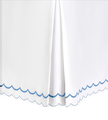 Matouk India Pique 18” Bed Skirt - Azure