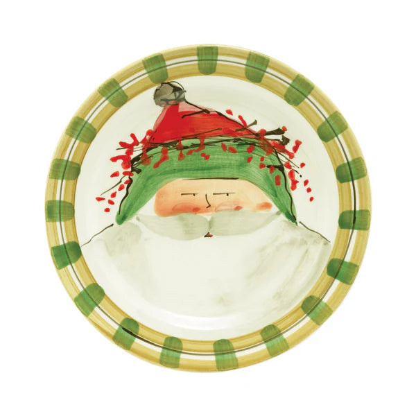 Vietri Old St. Nick Dinner Plates - Set of 4