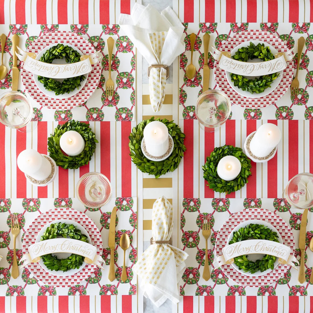 Hester & Cook Merry Christmas Banner Table Accents