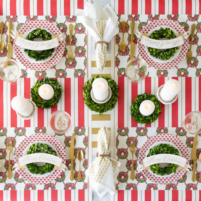Hester & Cook Merry Christmas Banner Table Accents