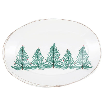 Vietri Lastra Holiday Oval Platter - Melamine