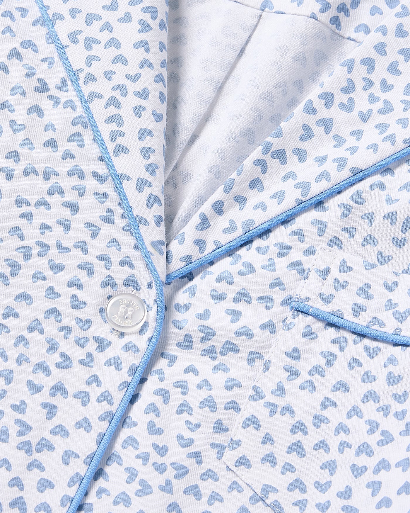 Petite Plume Toddler and Kids Long Set Pajamas - Bluehearts