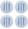 Juliska Cabana Stripe Ocean Dessert/Salad Plate S/4 - Melamine