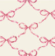 Hester & Cook Pink Bow Lattice Cocktail Napkins