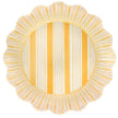 Juliska Cabana Stripe Sunshine Dinner Plate S/4 - Melamine