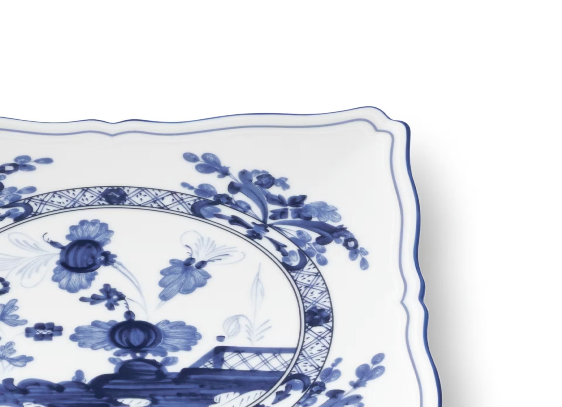 Ginori Oriente Italiano Small Square Plate - Indaco