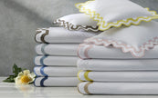 Matouk Mirasol Matelasse Coverlet - Hazy Blue