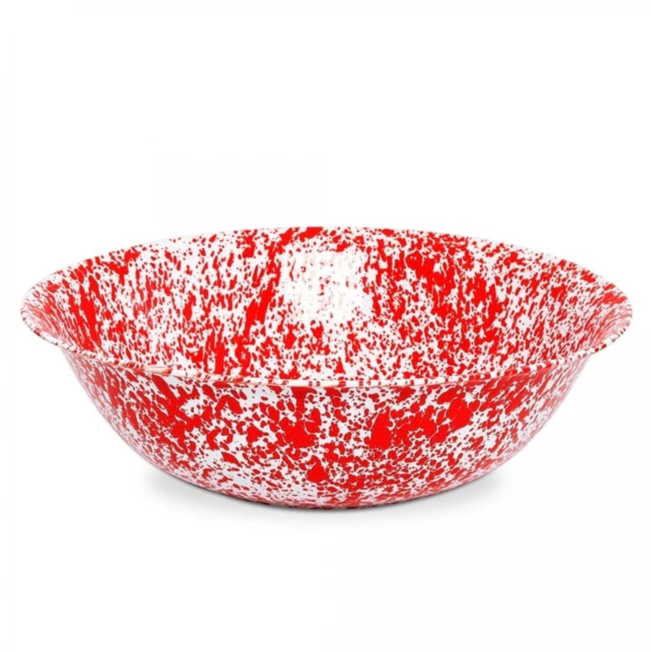 Crow Canyon Splatter Covered Giant Benson Basin - Red