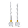 Two’s Company Color Pop Candleholders - Clear (S/2)