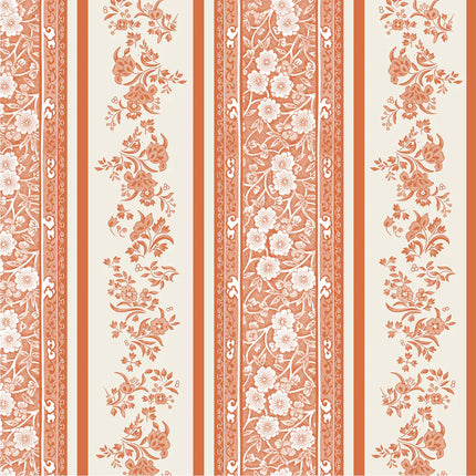 Hester & Cook Pumpkin Burleigh Stripe Paper Cocktail Napkins