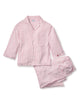 Petite Plume Olivia Wide Leg Pima Pajama Set - Antique Red Ticking