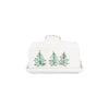 Vietri Lastra Holiday Butter Dish