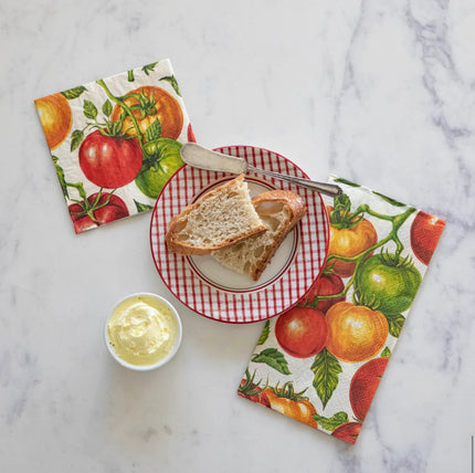 Hester & Cook Tomato Paper Cocktail Napkins