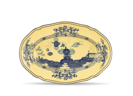 Ginori Oriente Italiano Oval Flat Platter - Citrino