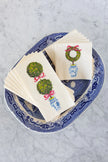 Hester & Cook Holiday Topiary Paper Cocktail Napkins