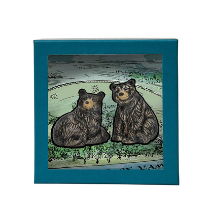 Juliska Clever Creatures Salt and Pepper - Black Bear