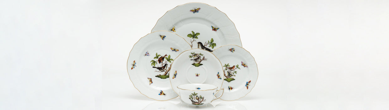 Herend Rothschild Bird Dessert Plate - #9