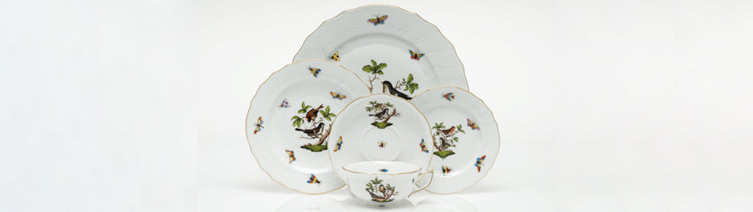 Herend Rothschild Bird Dessert Plate - #9
