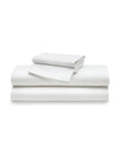 Petite Plume Luxe Sateen Cotton Bed Sheets - White