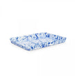 Crow Canyon Splatter Covered Large Rectangular Tray - Blue