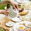 Vietri Luna White Olive Oil Bottle