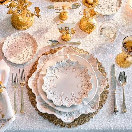 Juliska Berry & Thread Thistle Dessert/Salad Plate - Whitewash
