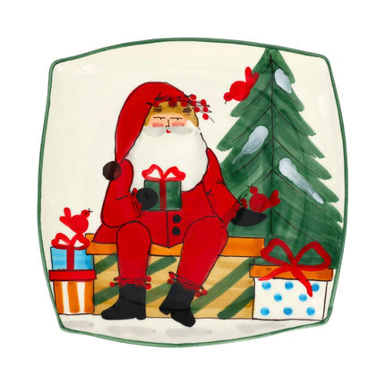 Vietri Old St. Nick 2026 Limited Edition Square Platter