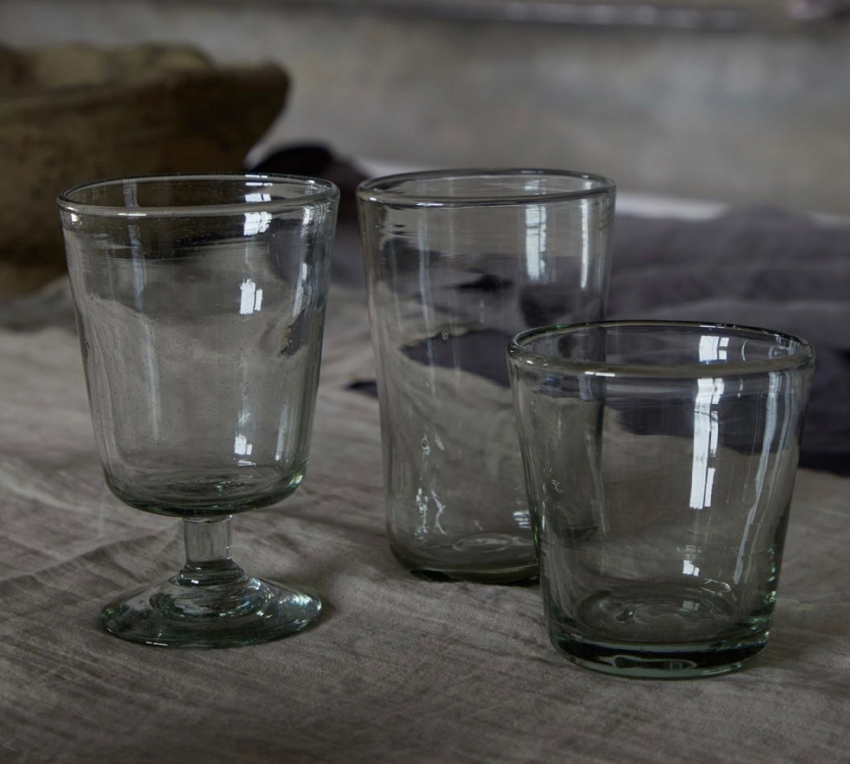 Costa Nova Margarida Wine Glass - Bottle Green - Set of 6