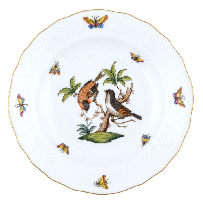 Herend Rothschild Bird Dessert Plate - #12