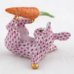 Herend Decorative Juggler Bunny - Raspberry