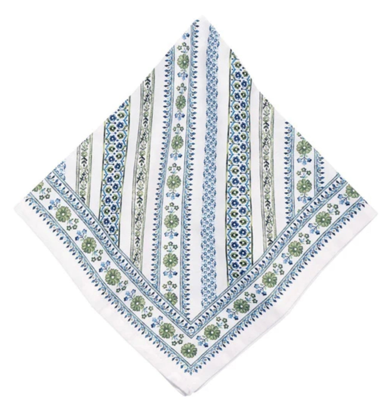 Juliska Villa Seville Stripe Napkin - Green