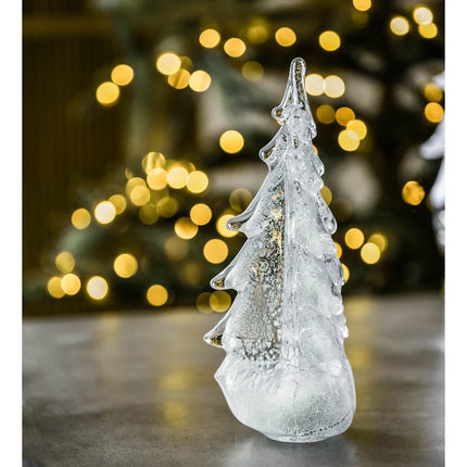 Simon Pearce Silver Leaf 6” Evergreen