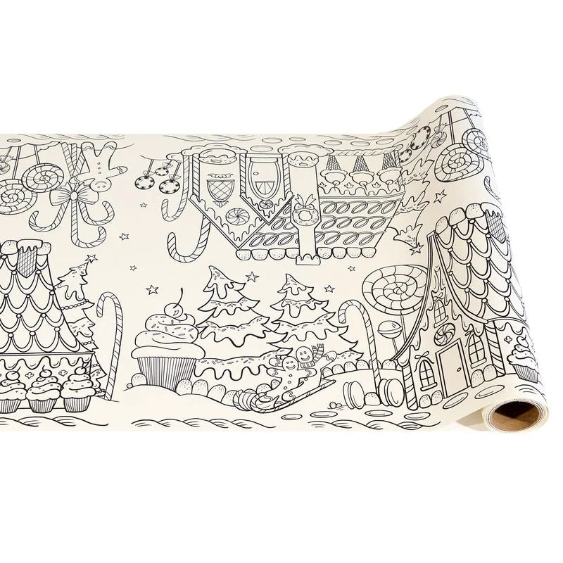 Hester & Cook Gingerbread Coloring Table Runner