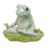 Herend Decorative Yoga Frog - Key Lime