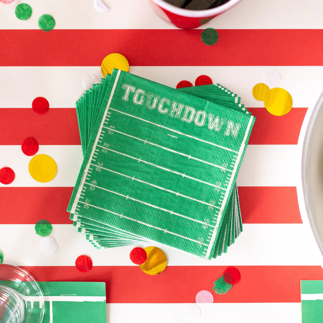 Hester & Cook Touchdown Paper Cocktail Napkins
