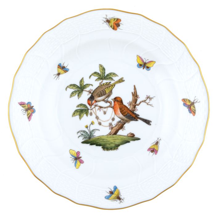 Herend Rothschild Bird Dessert Plate - #10