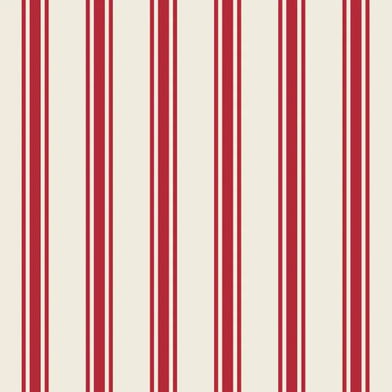 Hester & Cook Red Stripe Paper Cocktail Napkins
