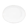 Vietri Lastra Small Oval Baker - White