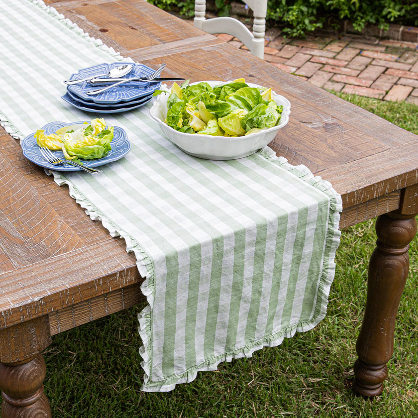 Juliska Gingham Ruffle 18