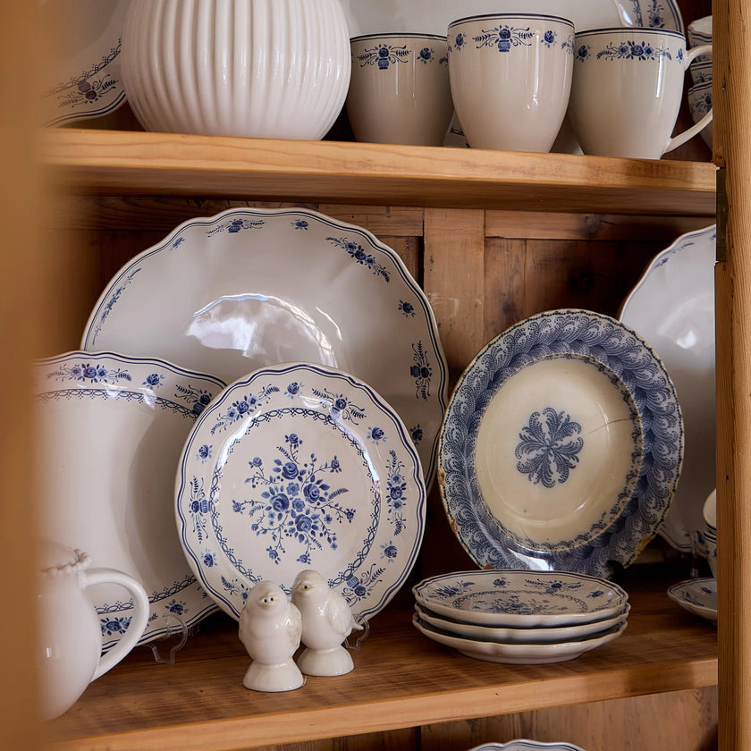 Costa Nova Vila Serving Bowl - White/Blue