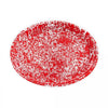 Crow Canyon Splatter Covered Oval Platter - Red